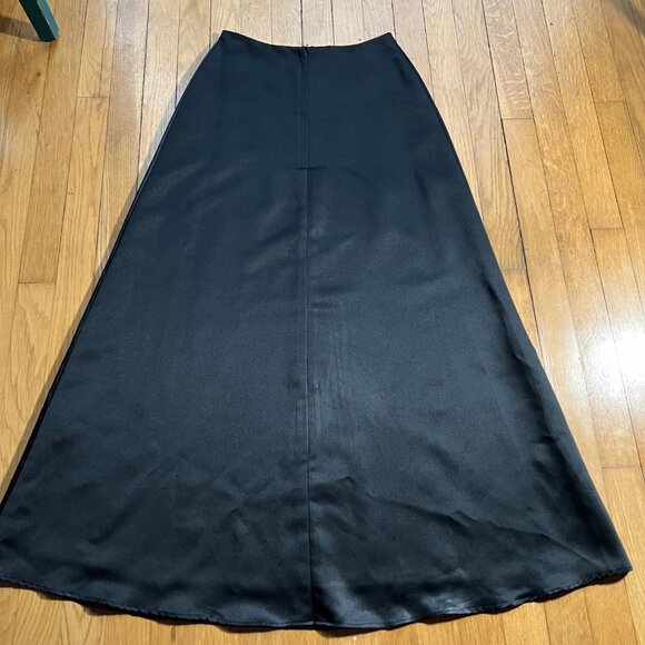 Vintage Jessica McClintock For Gunne Sax Size 3/4 Black A-Line Formal Maxi Skirt - Picture 9 of 15